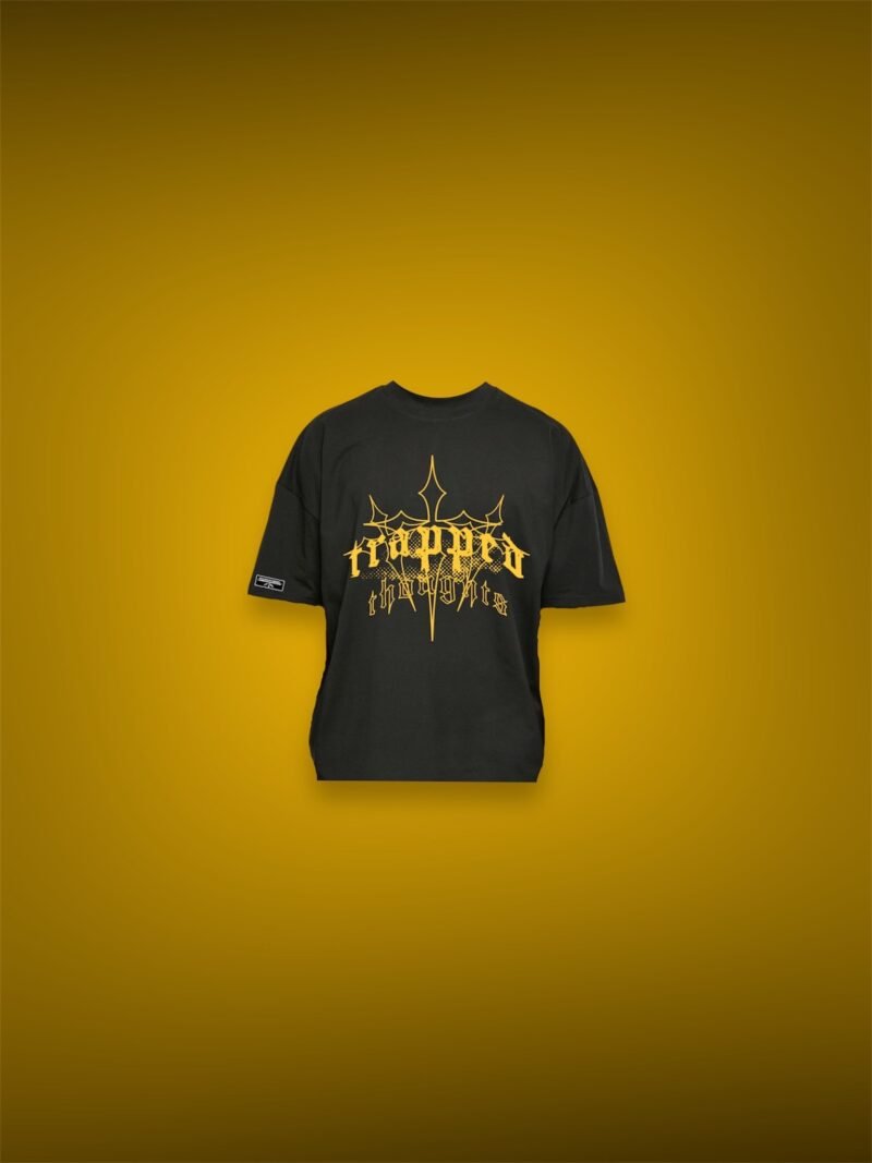"Nightlife" T-shirt - Black/Yellow