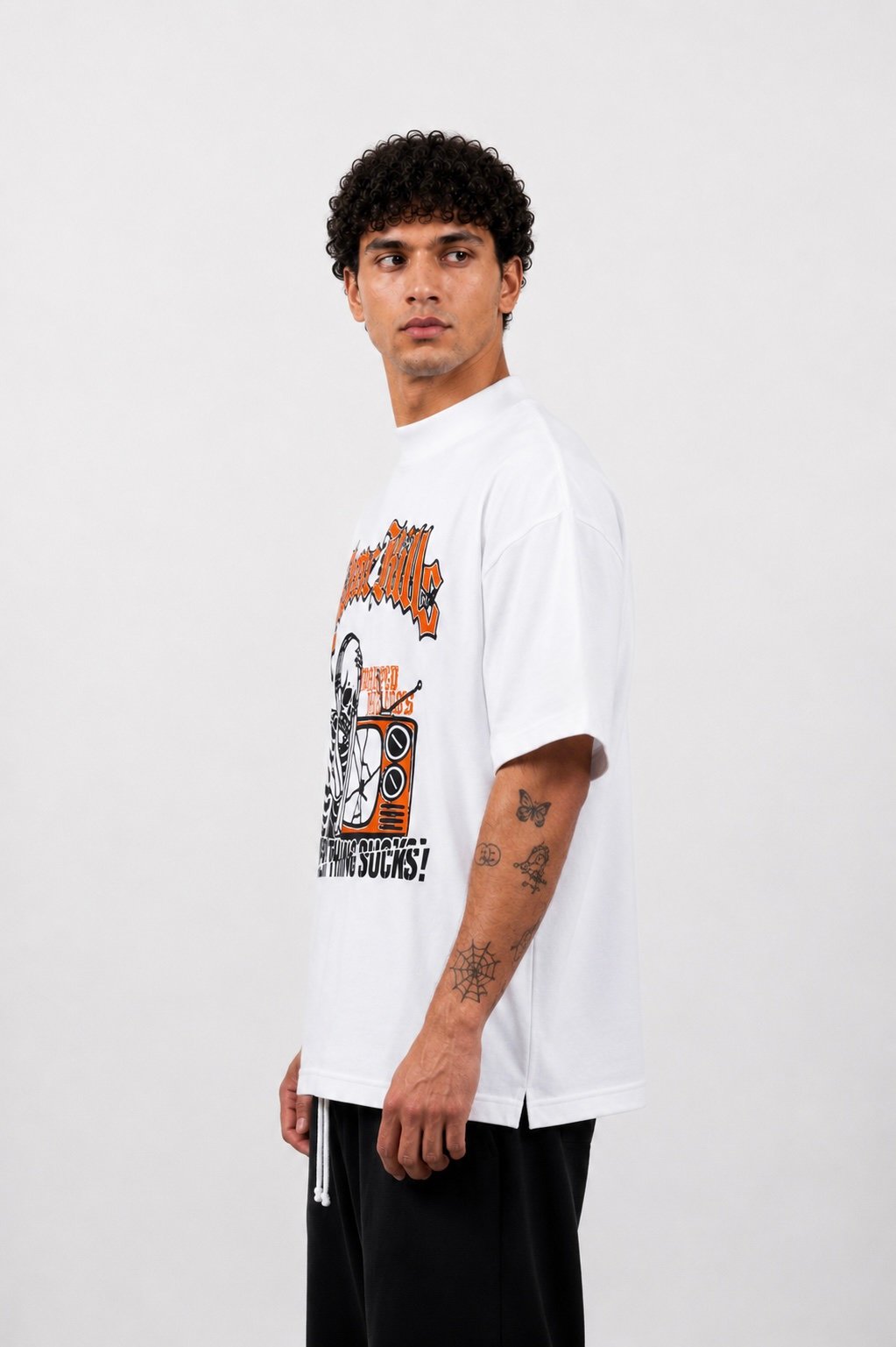 "Fame Kills" T-shirt - White - Afbeelding 3