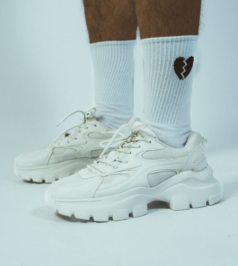 Heartbroken Logo Socks - White - Afbeelding 3