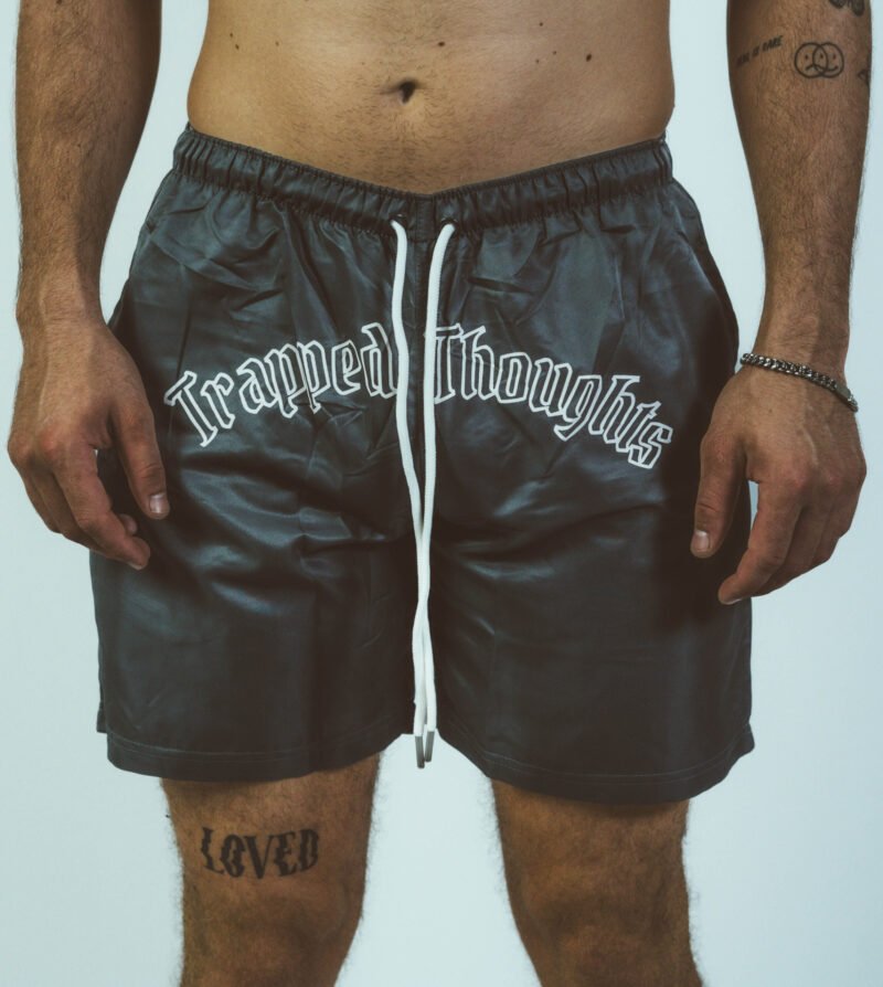 Curved Signature Logo Shorts - Grey - Afbeelding 3