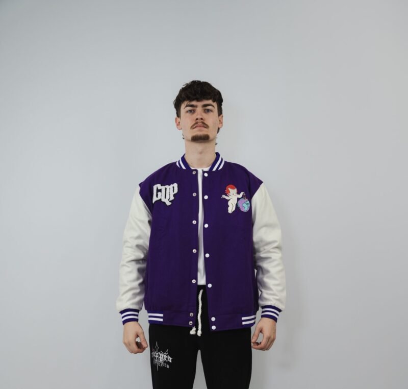 Spark The Brain Archive Varsity Jacket - Purple