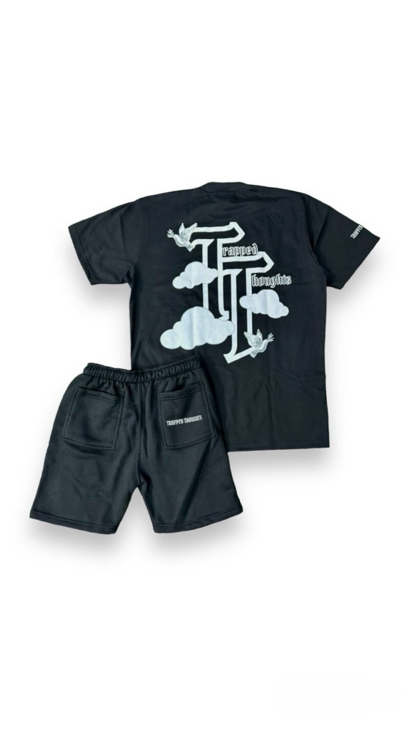 Dove In The Clouds T-Shirt Set- Black - Afbeelding 6